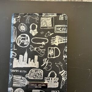 Henri Bendel Black and White Passport Holder